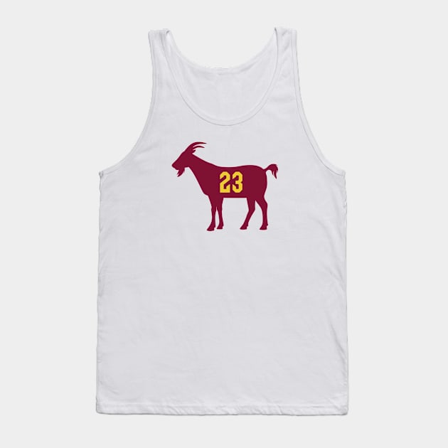 CLE GOAT - 23 - White Tank Top by KFig21